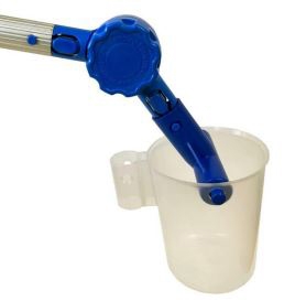 Perche d'échantillonnage d'eau rétractable, kit d'échantillonnage d'eau télescopique avec tasse graduée et portable pour prélèvement d'échantillons d'eau de qualité de l'eau (taille : 1,23 ~ 5 m